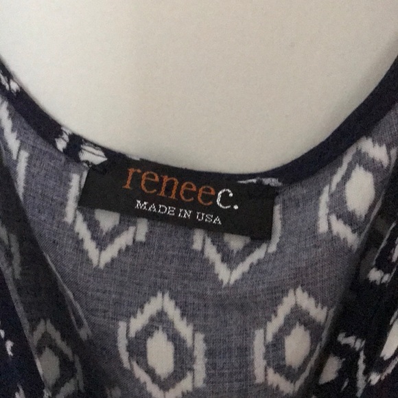 Dark blue and white dress - Picture 6 of 6